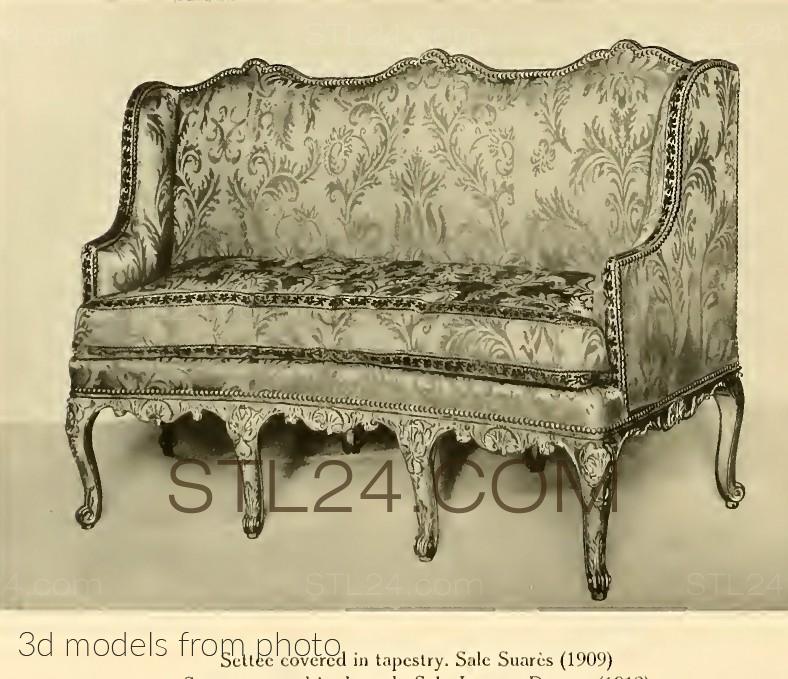 Диваны (SOFA_0114 -  | 3D model 3DSMAX / OBJ / STL) 3D модель для ЧПУ станка